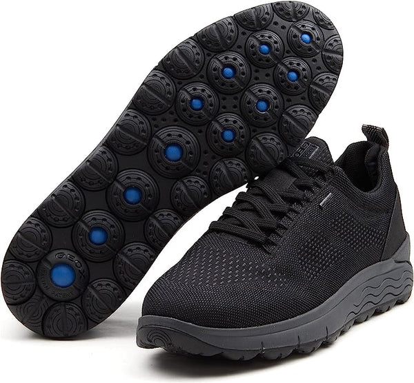 Geox SPHERICA Men's Black Shoe Sneakers Amphibiox