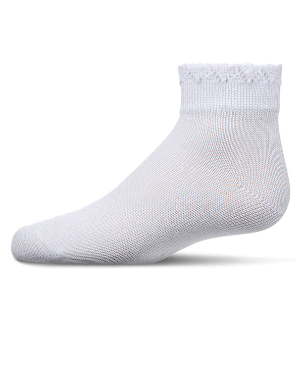 MeMoi Girls Crochet Ruffle Welt Anklet