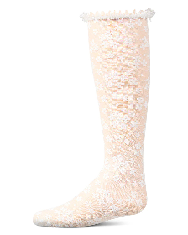 MeMoi Girls Floral Lace Knee High