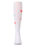 MeMoi Girls Multi Heart Graffiti Cotton Tights