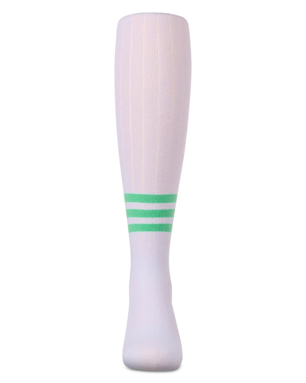 MeMoi Girls Bright Stripe Cotton Tights