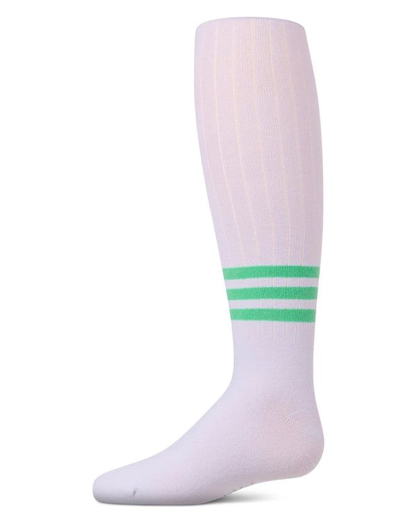 MeMoi Girls Bright Stripe Cotton Tights