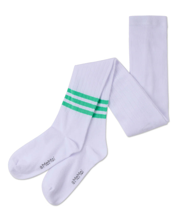 MeMoi Girls Bright Stripe Cotton Tights
