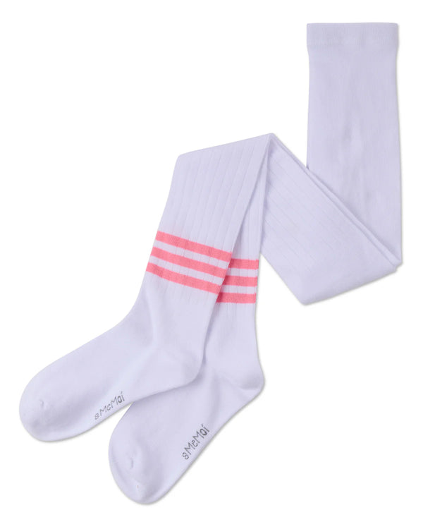 MeMoi Girls Bright Stripe Cotton Tights