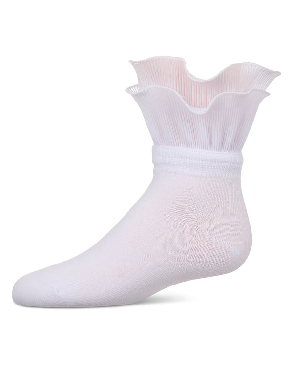 MeMoi Girls Dual Layer Ruffle Anklet