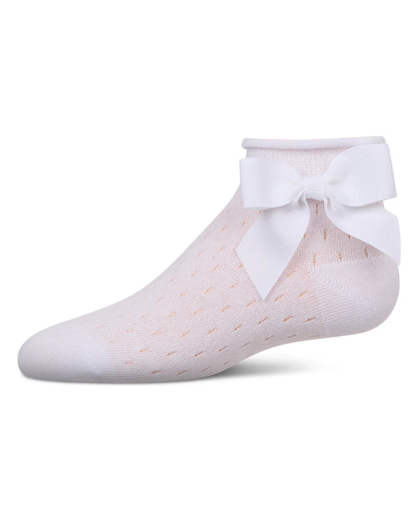 MeMoi Girls Drop Stitch Scalloped Anklet