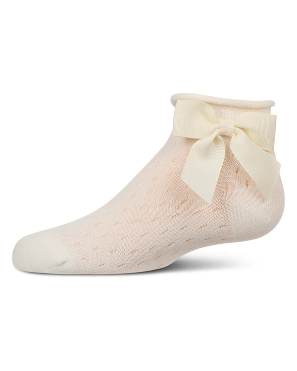 MeMoi Girls Drop Stitch Scalloped Anklet