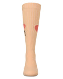 MeMoi Girls Single Heart Logo Knee High