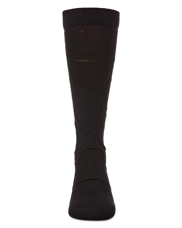 MeMoi Girls Multi Heart Knee High