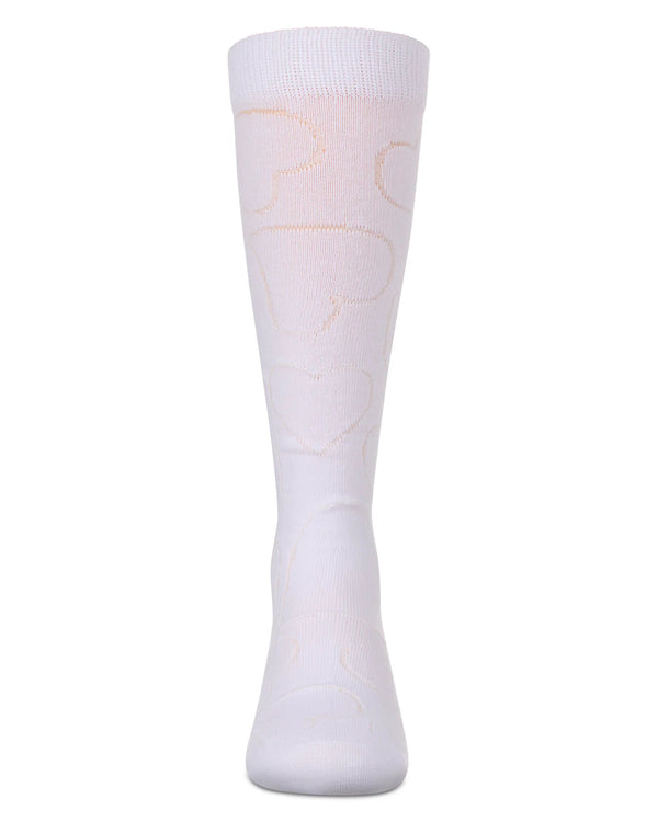 MeMoi Girls Multi Heart Knee High