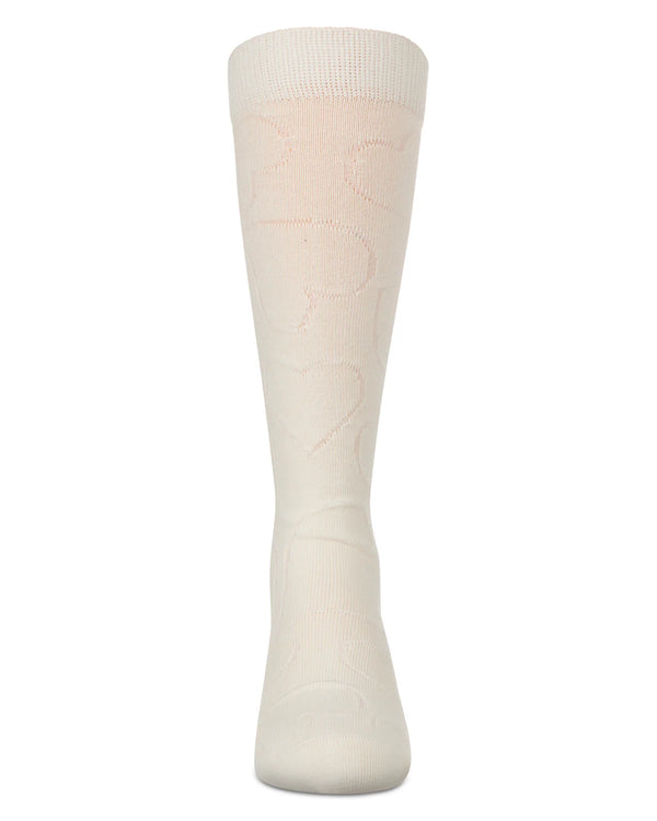 MeMoi Girls Multi Heart Knee High
