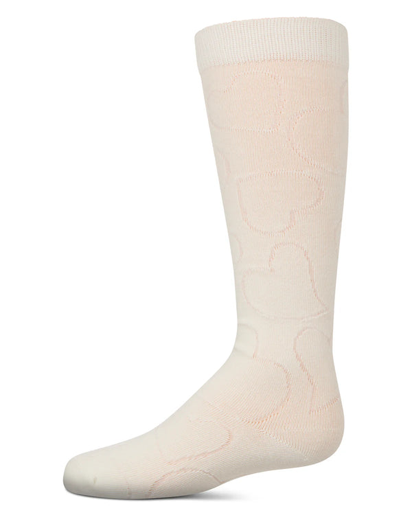 MeMoi Girls Multi Heart Knee High