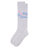MeMoi Girls Less School More Summer Knee High White