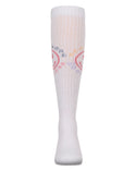 MeMoi Girls Beach More Worry Less Knee High White