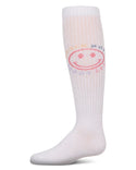 MeMoi Girls Beach More Worry Less Knee High White