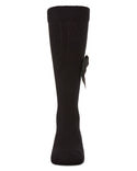 MeMoi Girls Ribbed Bow Knee High