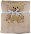 First Essentials Teddy Super Soft Plush Baby Blanket