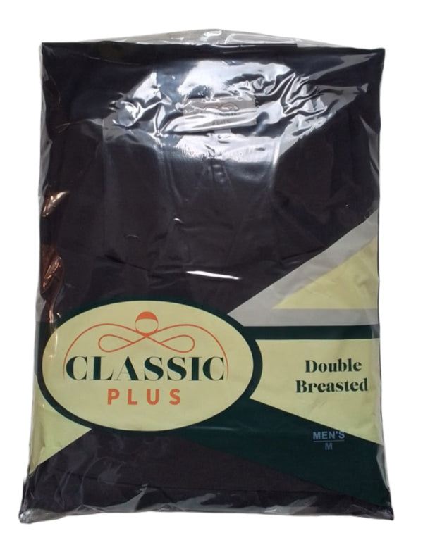 Classic Plus Black Chalet With Shoulder Pad Double Brest
