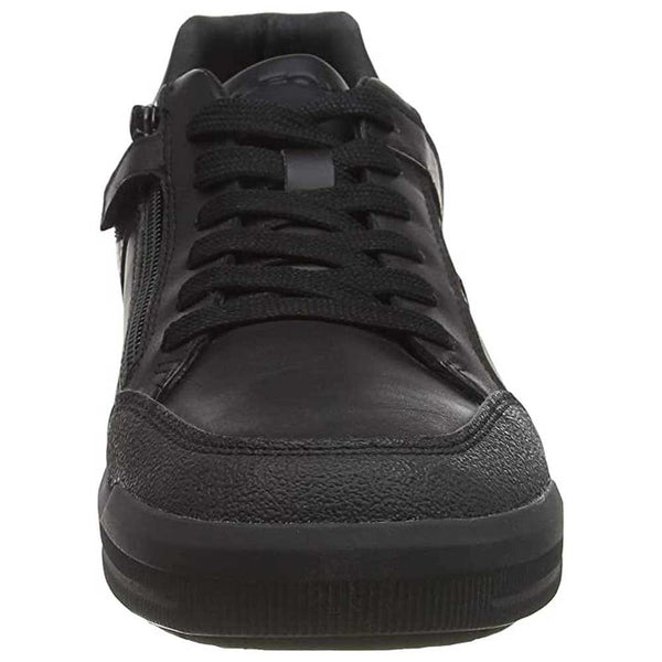 Geox Arzach Boys Black Clean Lace-Up Shoe