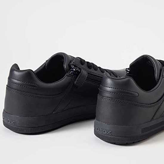 Geox Arzach Boys Black Clean Lace-Up Shoe