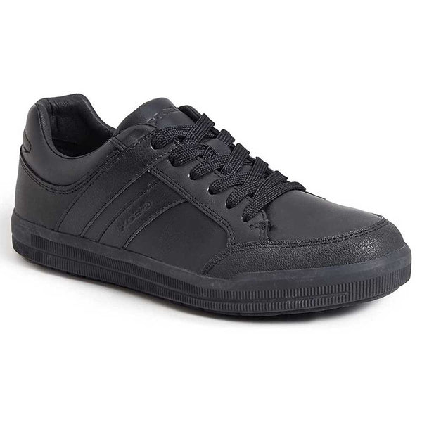Geox Arzach Boys Black Clean Lace-Up Shoe