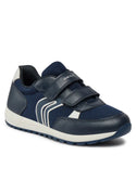 Geox Alben Boys Velcro Shoe Navy/White