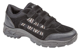 Rdek Ascend Mens Triple Velcro Padded Trail Black/Grey Sneakers - 13th Avenue
