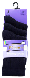 Florence Boys Rib Bamboo Cotton 3 Pair Pack Socks Style: 170 - 13th Avenue