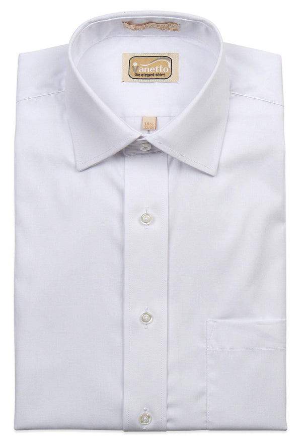 Vanetto Mens White Shirt Left Over Right - Boys - 13th Avenue