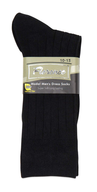 Florence Modal Mens Wide Ribbed Dress Sock Style: 275 - 13th Avenue