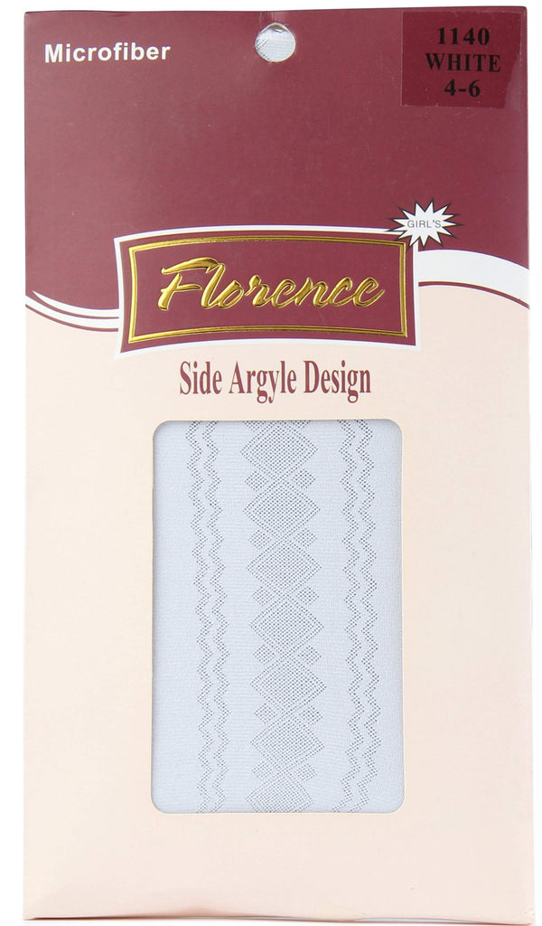 Florence Girls Side Argyle Design Tights Style: 1140 - 13th Avenue