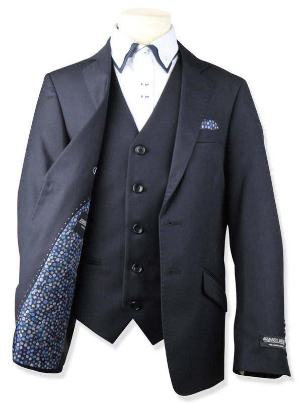 Armando Martillo Boys Suit Navy 3pc - 13th Avenue