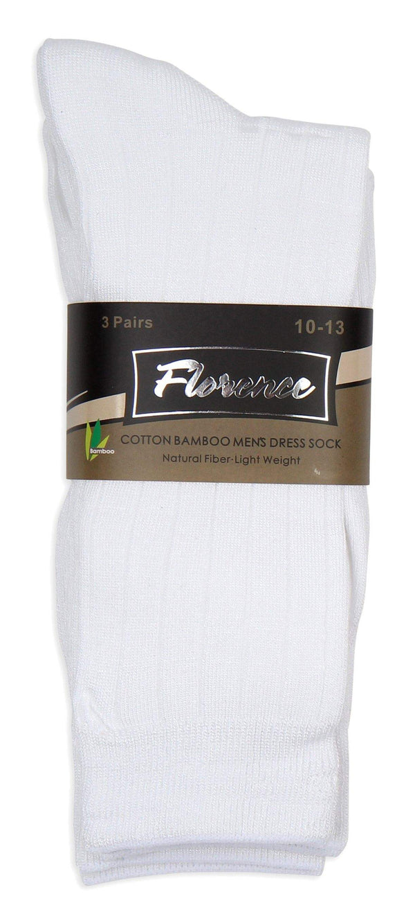 Florence Cotton Bamboo Mens Dress Sock Pack of 3 Style: 190 - 13th Avenue