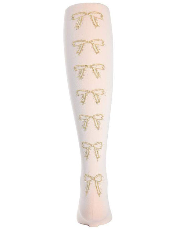 MeMoi Bow in the Back Opaque Girls Tights Style MK-729 - 13th Avenue