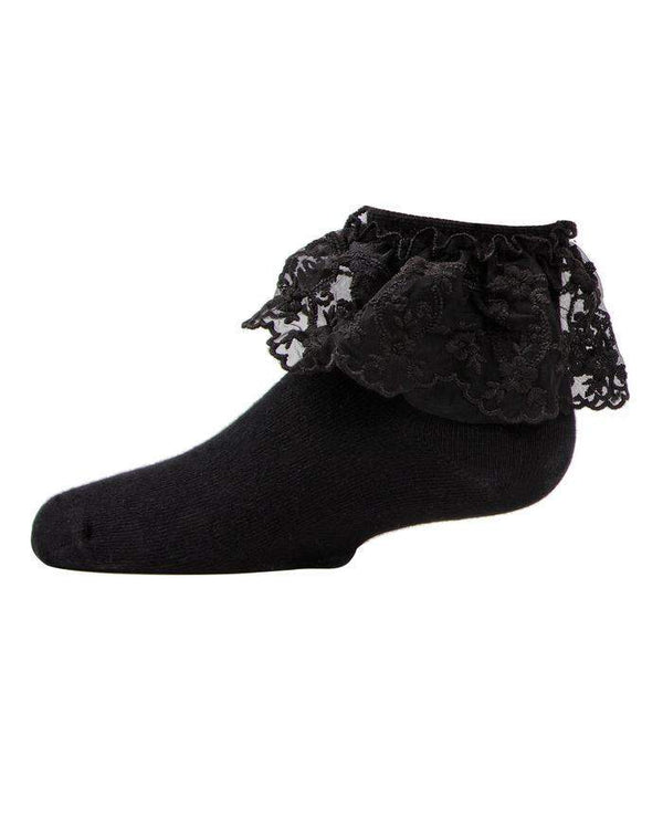 MeMoi Petite Floral Lace Anklet Sock Style: MKF-6028 - 13th Avenue