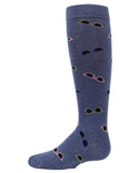 MeMoi Glitzy Sunglasses Knee-High Socks Style: MKF-7045 - 13th Avenue