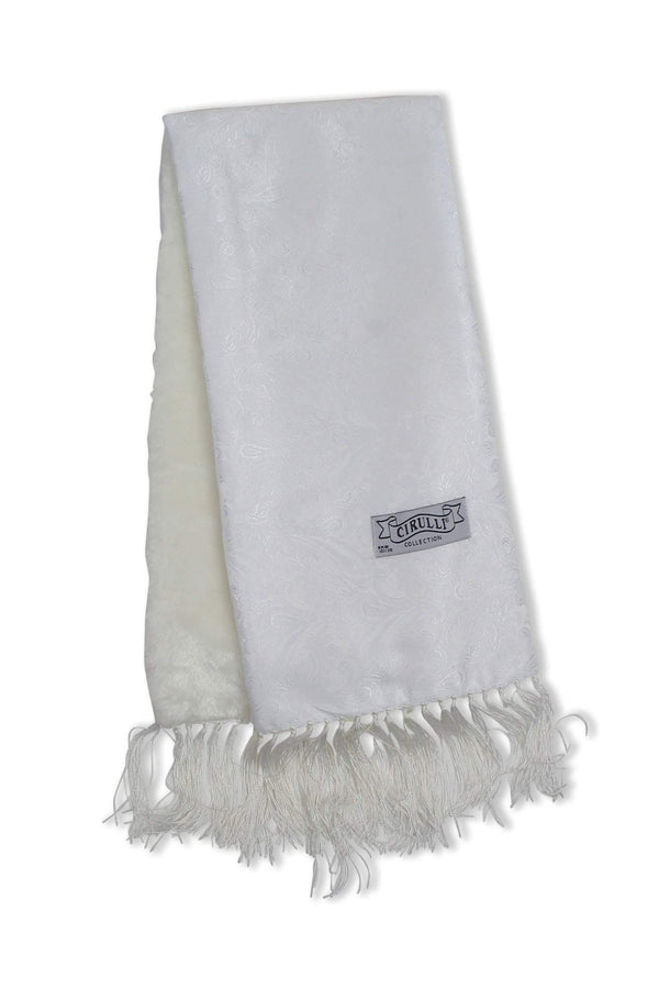 Cirulli Men's Extra Comfortable White Scarf - 13th Avenue