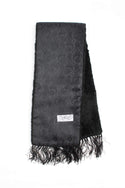 Cirulli Men's Extra Comfortable Black Scarf With Design - Thick - 13th Avenue