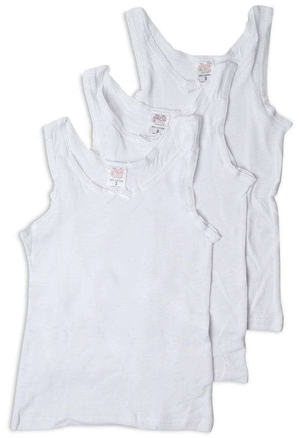 Jack & Jill Girls Sleeveless Undershirts Pack of 3 - 13th Avenue