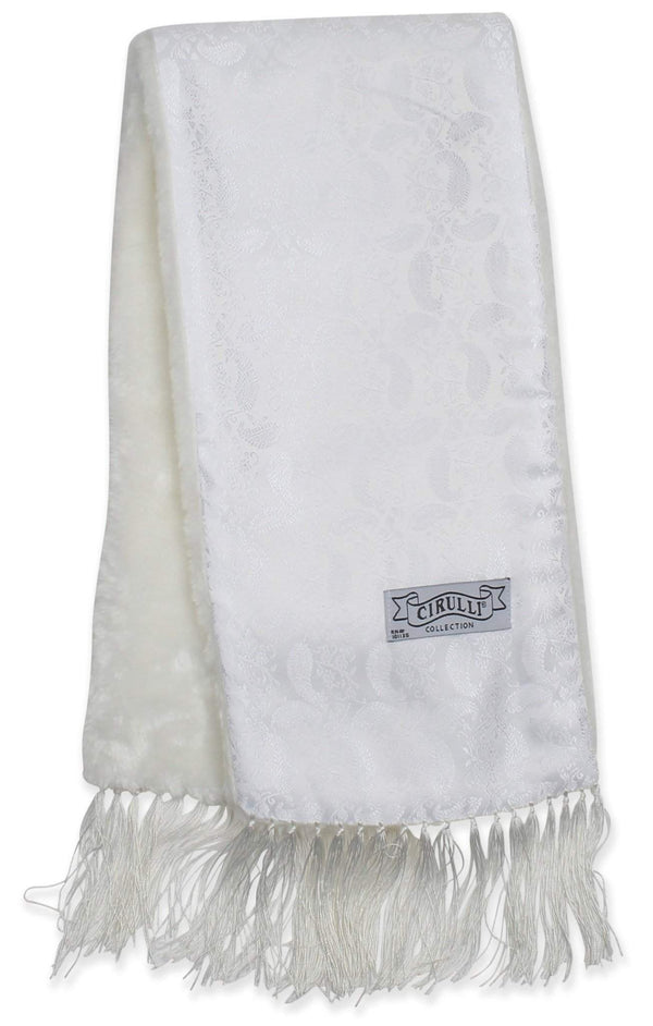 Cirulli Men's Extra Comfortable White Scarf - 13th Avenue