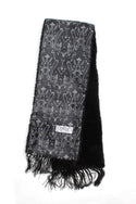 Cirulli Men's Extra Comfortable Black Scarf With Design - Thick - 13th Avenue
