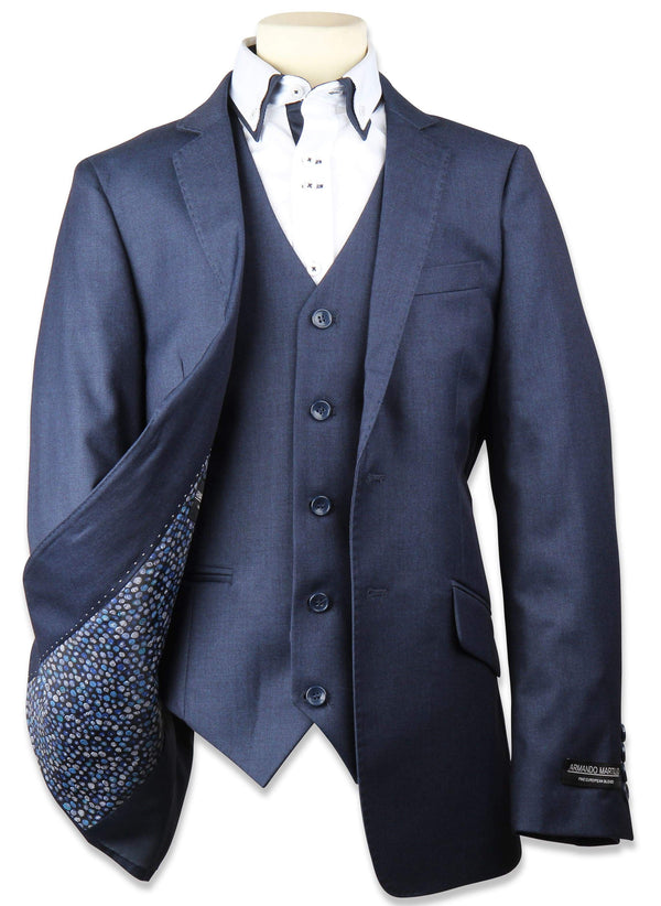 Armando Martillo Boys Suit Off Navy 3pc - 13th Avenue
