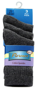 Florence Boys Cotton-Spandex 3 Pair Pack Socks Style: 160 - 13th Avenue