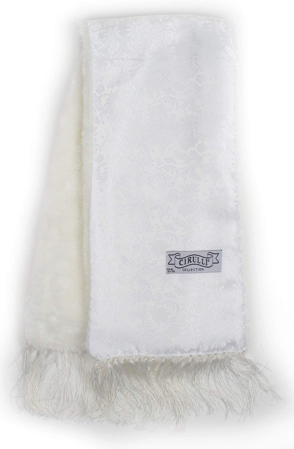 Cirulli Men's Extra Comfortable White Scarf - 13th Avenue