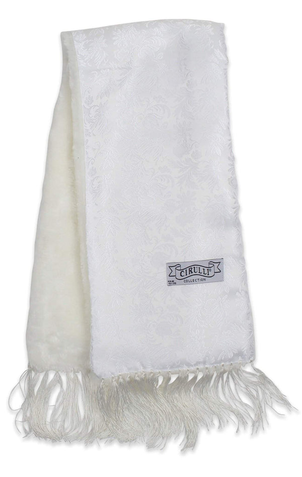 Cirulli Men's Extra Comfortable White Scarf - 13th Avenue