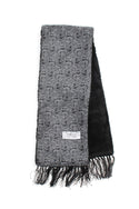 Cirulli Men's Extra Comfortable Black Scarf With Design - Thick - 13th Avenue