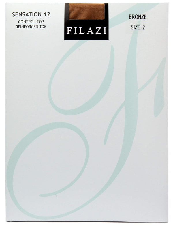 Filazi Sensation 12 Denier Control Top Reinforced Toe Women Tights. - 13th Avenue