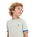 Kix Boys Embroidered Pineapples T-Shirt Seaform