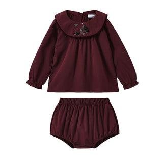Dinky Baby Erica 2Pc Burgundy