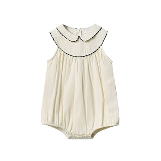 Dinky Baby Helena Sleeveless Romper Off White